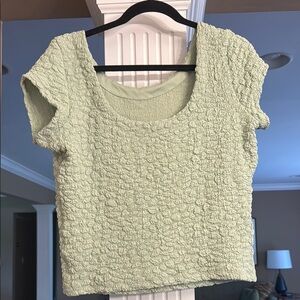 Maeve Textured Light Green Top